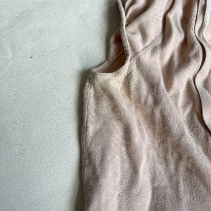 kookai coquette peach pink puff sleeve bolero x milkmaid blouse two in one layered top