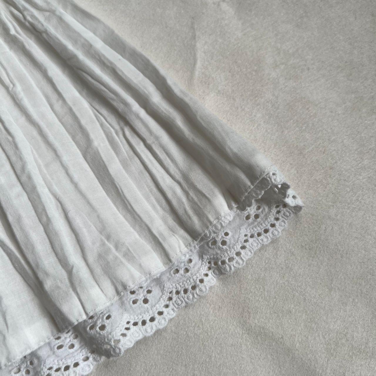 romantic coquette balletcore white morgan de toi lacey sleeveless babydoll tunic top